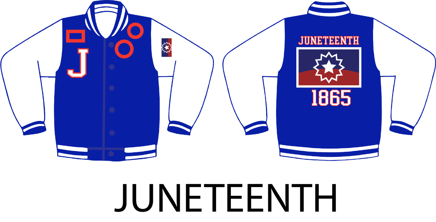 Reflective Juneteenth Varsity Jacket